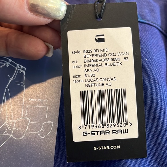 NWT G-star Elwood boyfriend Jean - Picture 8 of 8